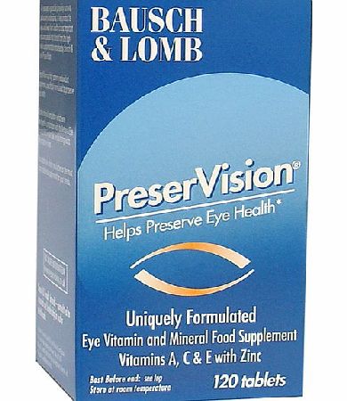 Bausch and Lomb Preservision Tablets x120