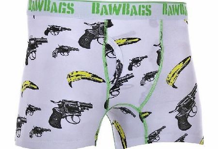 Bawbags Mens Bawbags Fitted Boxers - Guns n Bananas