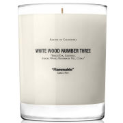 White Wood Candle Number 3