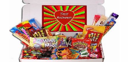 Happy Anniversary Retro Sweets Gift Box