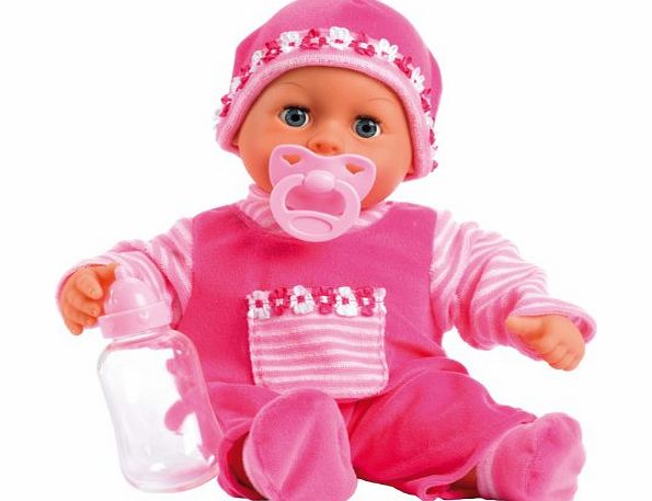 Bayer Design 15inch First Words Baby Doll (Pink)