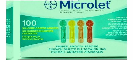 Bayer Microlet Coloured Lancets 0.5mm/28g