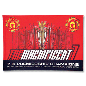 BB Sports 00-01 Man Utd Magnificent 7 P/L Champs Flag