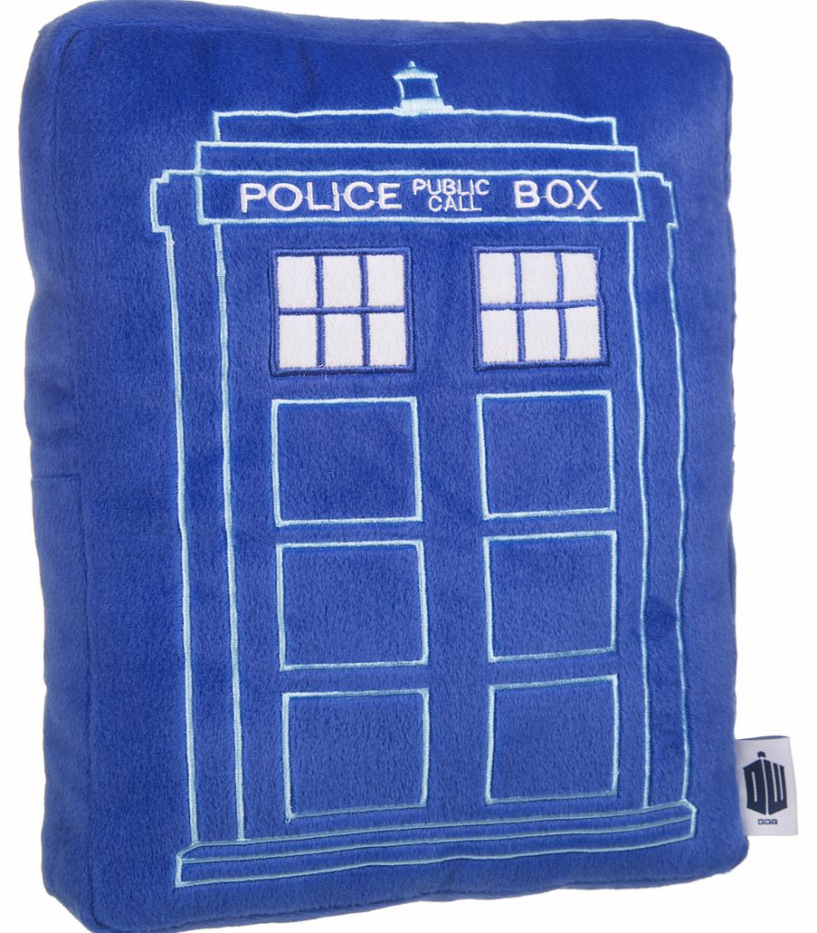 BBC Worldwide Doctor Who TARDIS Shaped Cushion from BBC