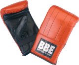 York Boxing Mitts All Leather - Red/Black