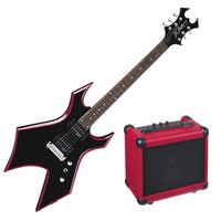 DISC BC Rich Red Bevel Electric Guitar Warlock