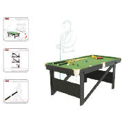 6 Rolling, Lay Flat Snooker Table
