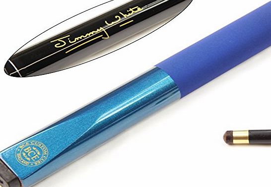 BCE Jimmy White Metallic BLUE Simulated Graphite Shaft Snooker Pool Cue