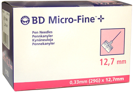 BD Micro-Fine 100 needles - 12.7mm/29G