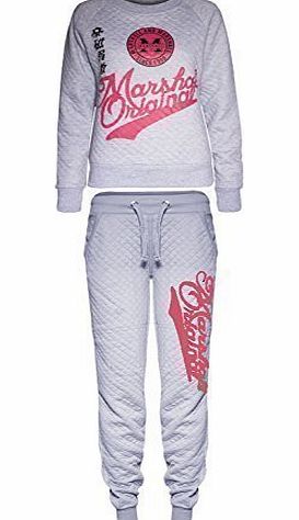 Be Jealous Womens Ladies Marshall and Marshall Original Quilted Gymming Running Tracksuit