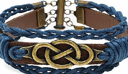 Beadaholique Multi-Strand Infinity Bracelet (Blue/Brass) - Exclusive Beadaholique Jewelry Kit