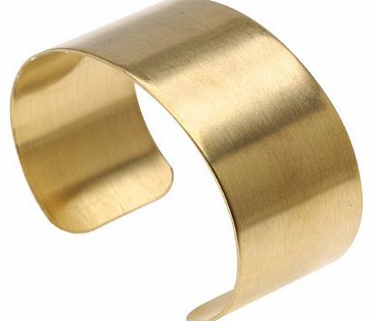 Solid Brass Flat Cuff Bracelet Base 25.5mm (1 Inch) Wide (1 Piece)