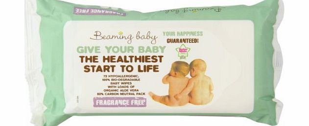 Beaming Baby Fragrance Free Organic Baby Wipes - Case of 12