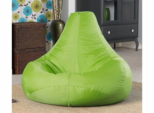 Designer Recliner Gaming Bean Bag LIME GREEN - Indoor & Outdoor Beanbag Chair (Water Resistant) by Bean Bag Bazaar