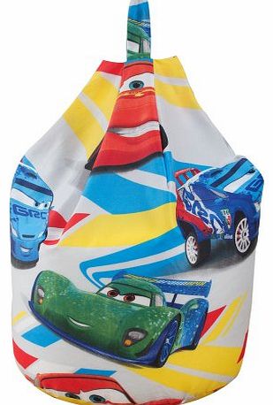 Disney Pixar Cars Speed Boys Character Cotton Seat Chair Bean Bag with Filling