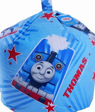 Bean Bag Warehouse Thomas The Tank Engine Race Kids Blue Cotton Seat Chair Bean Bag with Filling