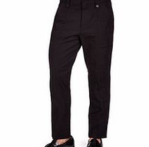 Black cotton combat trousers