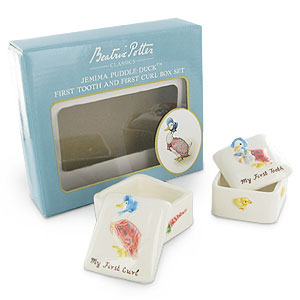 Beatrix Potter Jemima First Tooth and Curl Boxes