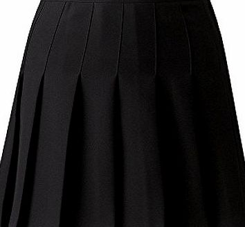 Beau Brummel Designer Pleated School Skirt Black Waist 26``, Length 18``