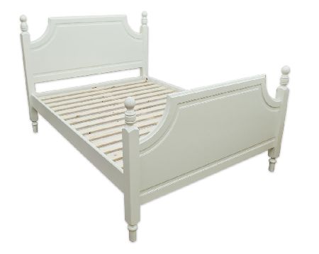 Painted Double High Foot End Bed -