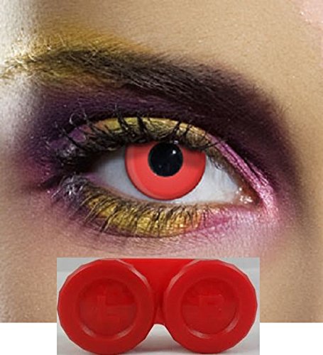 BeautifeyeTM Red Soaking Case Recommended For Use With BeautifeyeTM Crazy Coloured Contact lenses