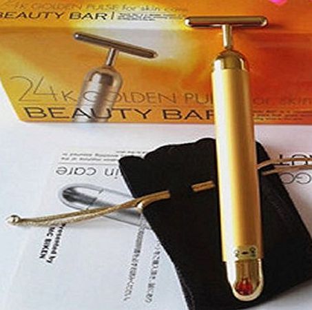 Beauty Bar 24k Golden Pulse Facial Massager Japan Import