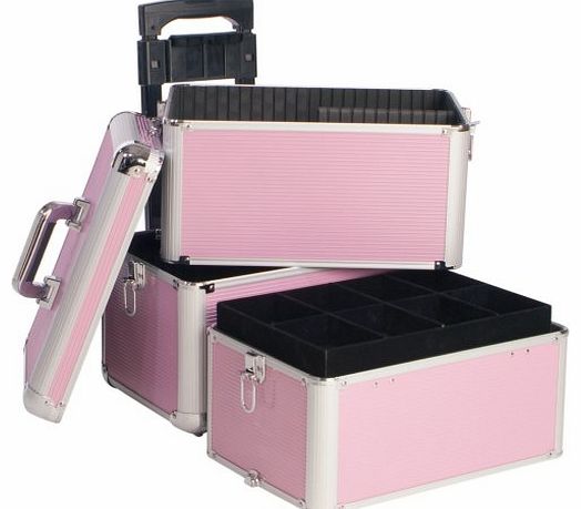 Beauty-Boxes Riva Bella Pink Cosmetics and Make-up Trolley