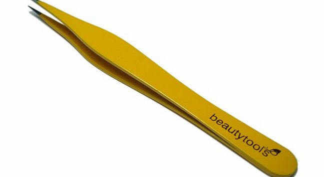 Beauty Tools Full Size Ingrown Point Tweezer Professional Tweezers Yellow. Co...
