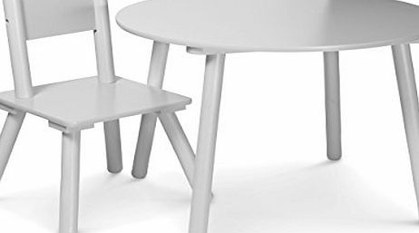 Toddler Childrens Wooden Play Table/Desk Childs Chair Furniture Set Kids (White)