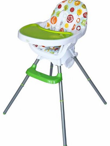Bebe Style Deluxe 3-in-1 Modern Highchair/ Junior Chair and Booster (Green)