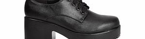 BEBO Black chunky sole lace-up shoes