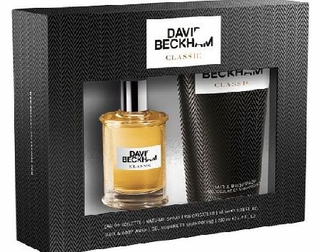 David Beckham CLASSIC Gift Set 40ml EDT & Hair/Body Wash 200ml