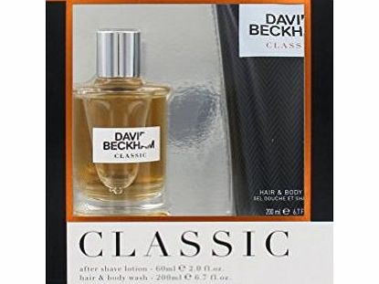 David Beckham Classic Gift Set 60ml Aftershave and 200ml Body Wash