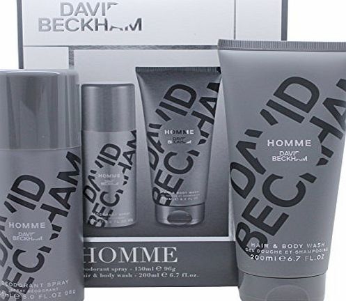 Beckham David Beckham Homme 2 Piece Deo Spray and Body Wash Gift Set