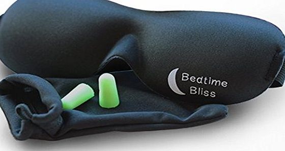 Bedtime Bliss Eye Mask / Sleep Mask - Sleeping Masks for Men amp; Women * MONEY BACK GUARANTEE * Buy 3 amp; Get Free UK Delivery Better than Silk - Our Bedtime Bliss Luxury Patented Contoured amp; Comfortable Sl