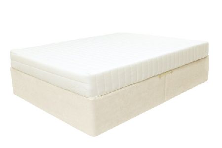 Bedworld Discount Clearance White Divan With Memory 500 Mattress