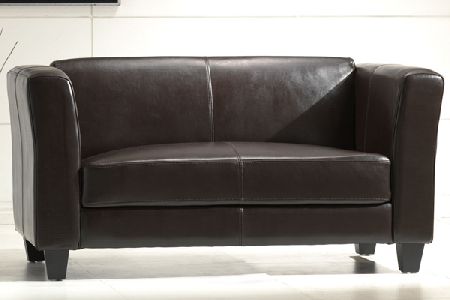 Emily Leather Two Seater Sofa