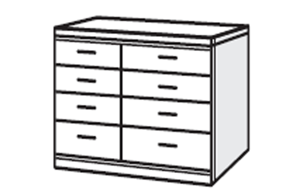 Bedworld Furniture Manhattan Range - Chest of Drawers (4 Large- 4