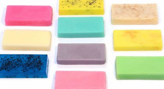 Bee Beautiful 10 Handmade 12g Guest Soap Bars Mixed Scents