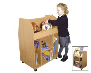 mobile book trolley