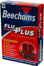 beechams Flu-Plus Hot Berry Fruits 10x
