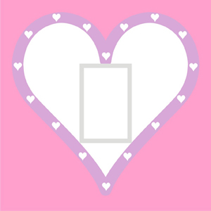 Queen of Hearts - Pink Light Switch Cover