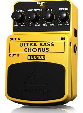 BUC400 Ultra Bass Chorus Effects Pedal