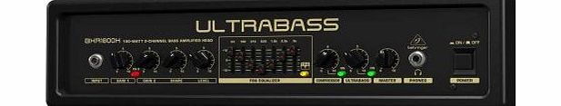 Behringer BXR1800H Ultrabass 180W 2 Channel Bass Amplifier Head