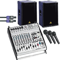 Behringer Europower PA Package with 3 Mics