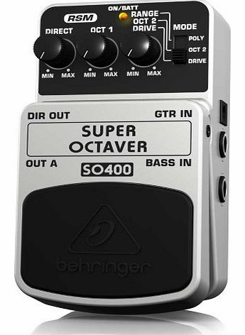 SO400 Super Octaver Effects Pedal