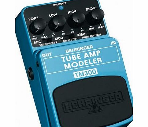 Behringer Tm300 Tube Amp Modeler Guitar Fx Pedal Stomp Box.
