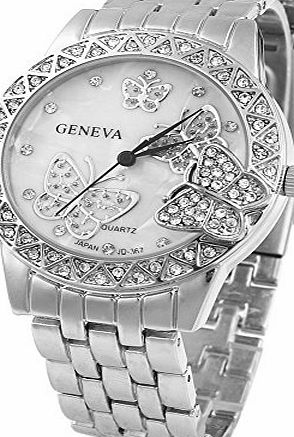 Bei wang Stainless Steel Back Classic Butterfly Fashion Watch