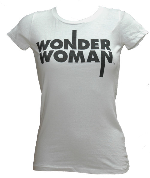 Ladies White Wonder Woman T-Shirt from Bejeweled