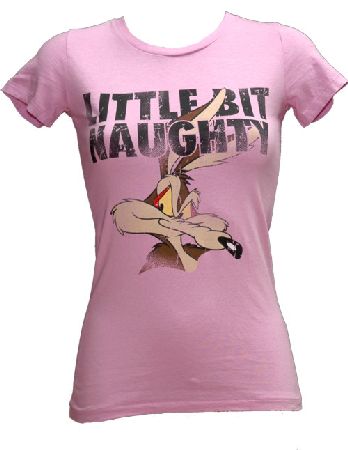 Little Bit Naughty Ladies Wile E Coyote T-Shirt from Bejeweled